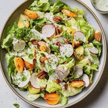 Summer Salad with Clean Eating Buttermilk Dressing