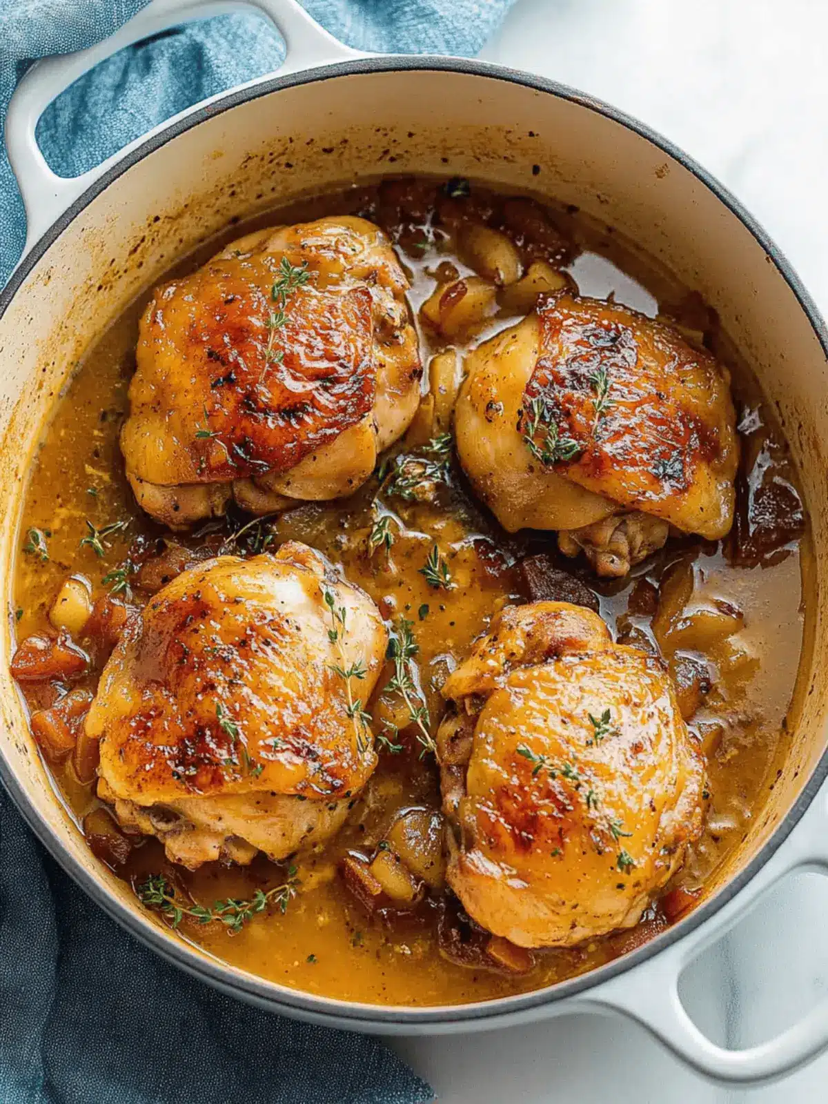 Savor the Season with Braised Apple Cider Chicken Thighs