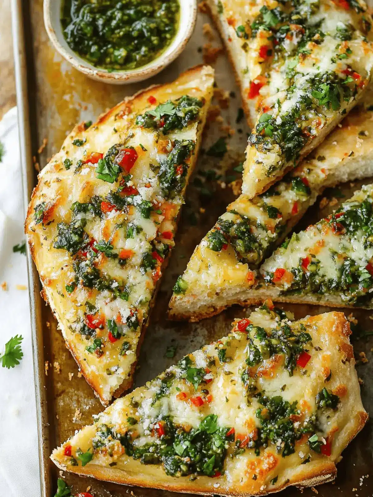 Irresistible Chimichurri Garlic Bread: Quick Flavor Boost