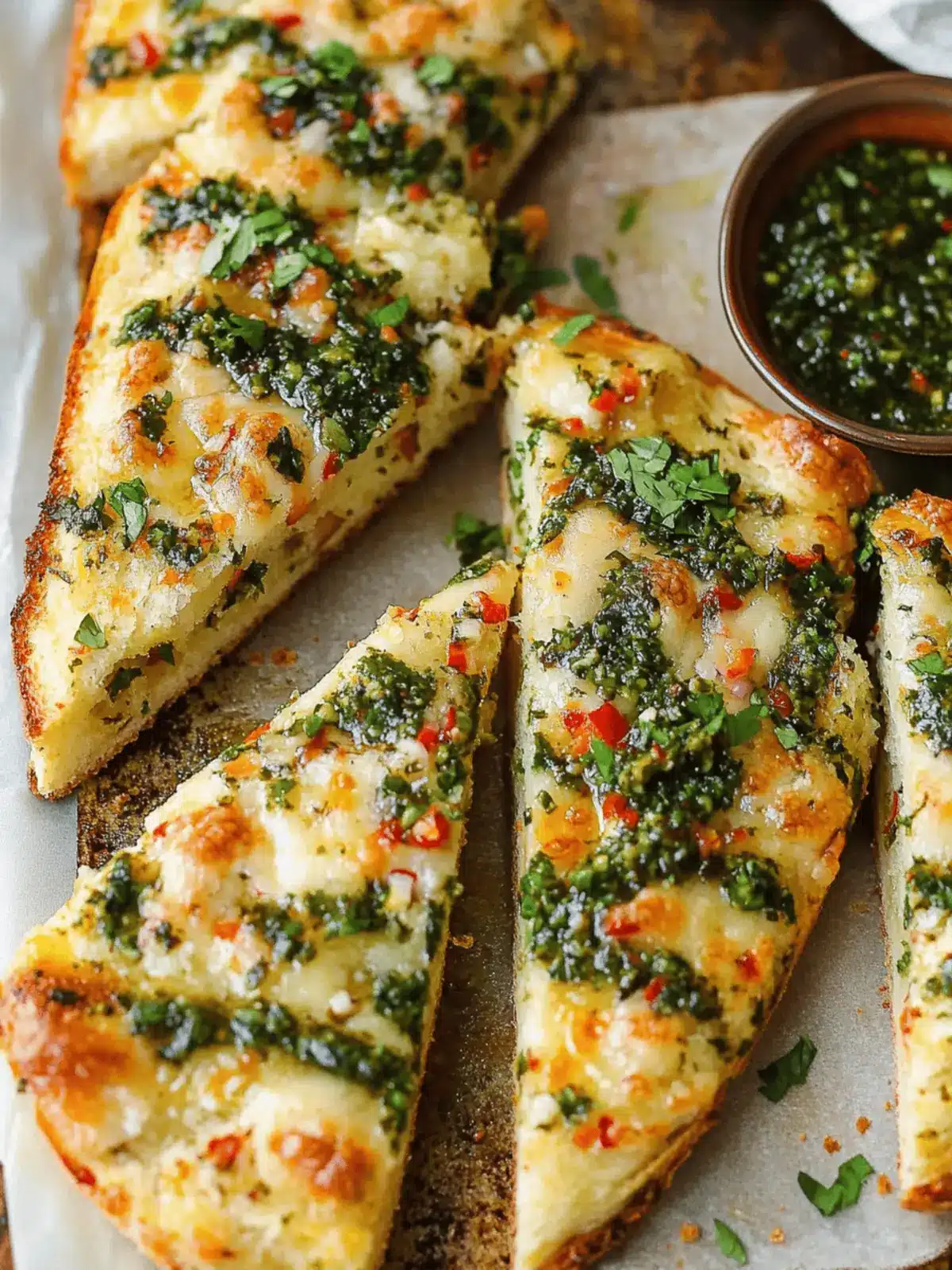 Irresistible Chimichurri Garlic Bread: Quick Flavor Boost