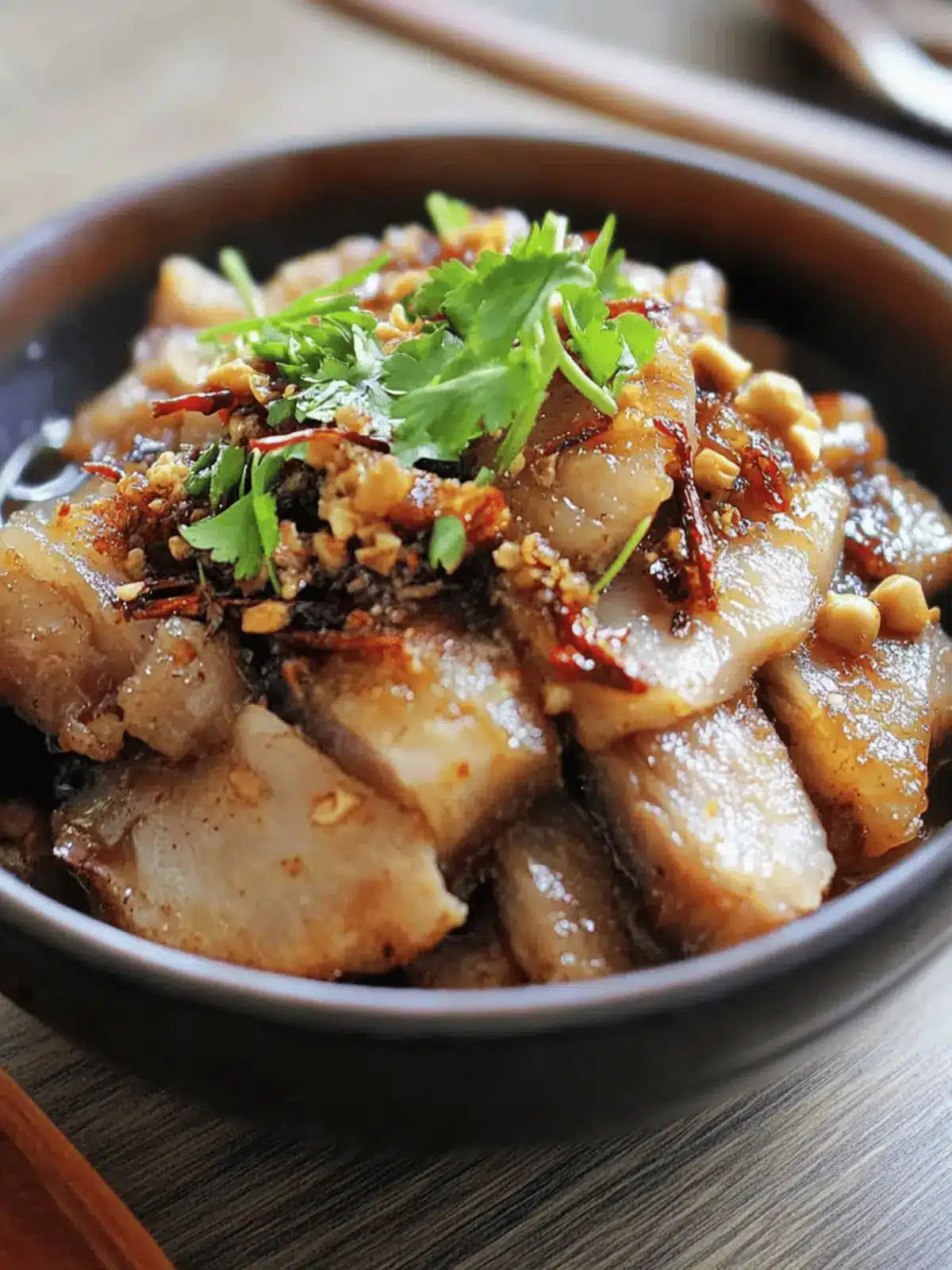 Pork Belly with Spicy Garlic Sauce
