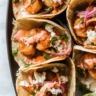 Crispy Baja Shrimp Tacos with Chipotle Mayo