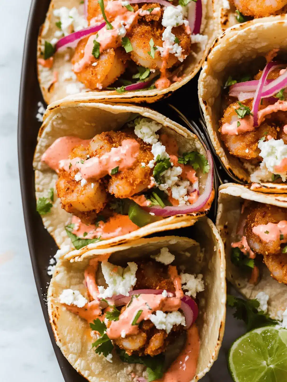Crispy Baja Shrimp Tacos with Chipotle Mayo