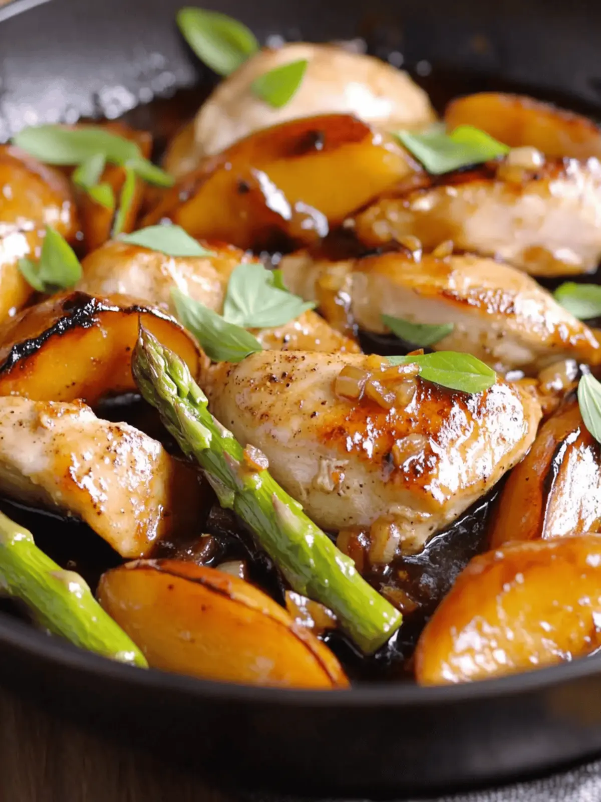 One-Pan Balsamic Chicken and Asparagus