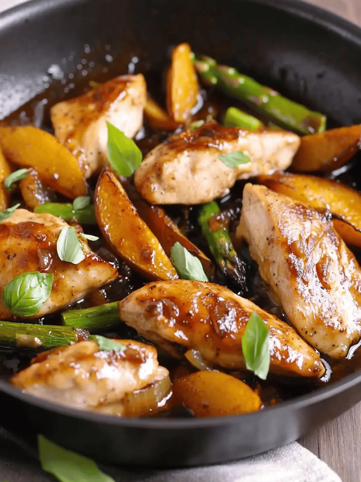 One-Pan Balsamic Chicken and Asparagus