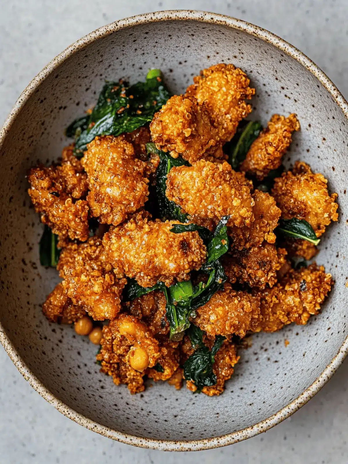 Crispy Vegan Taiwanese Popcorn Chickpea Chicken Nuggets