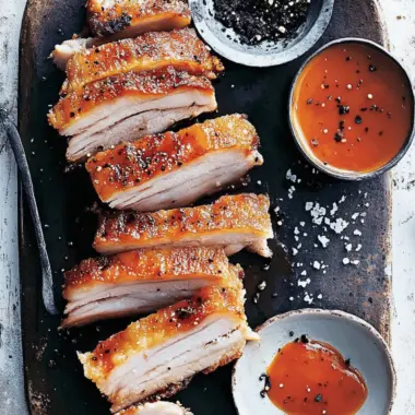 Crispy Pork Belly With Fennel Black Salt