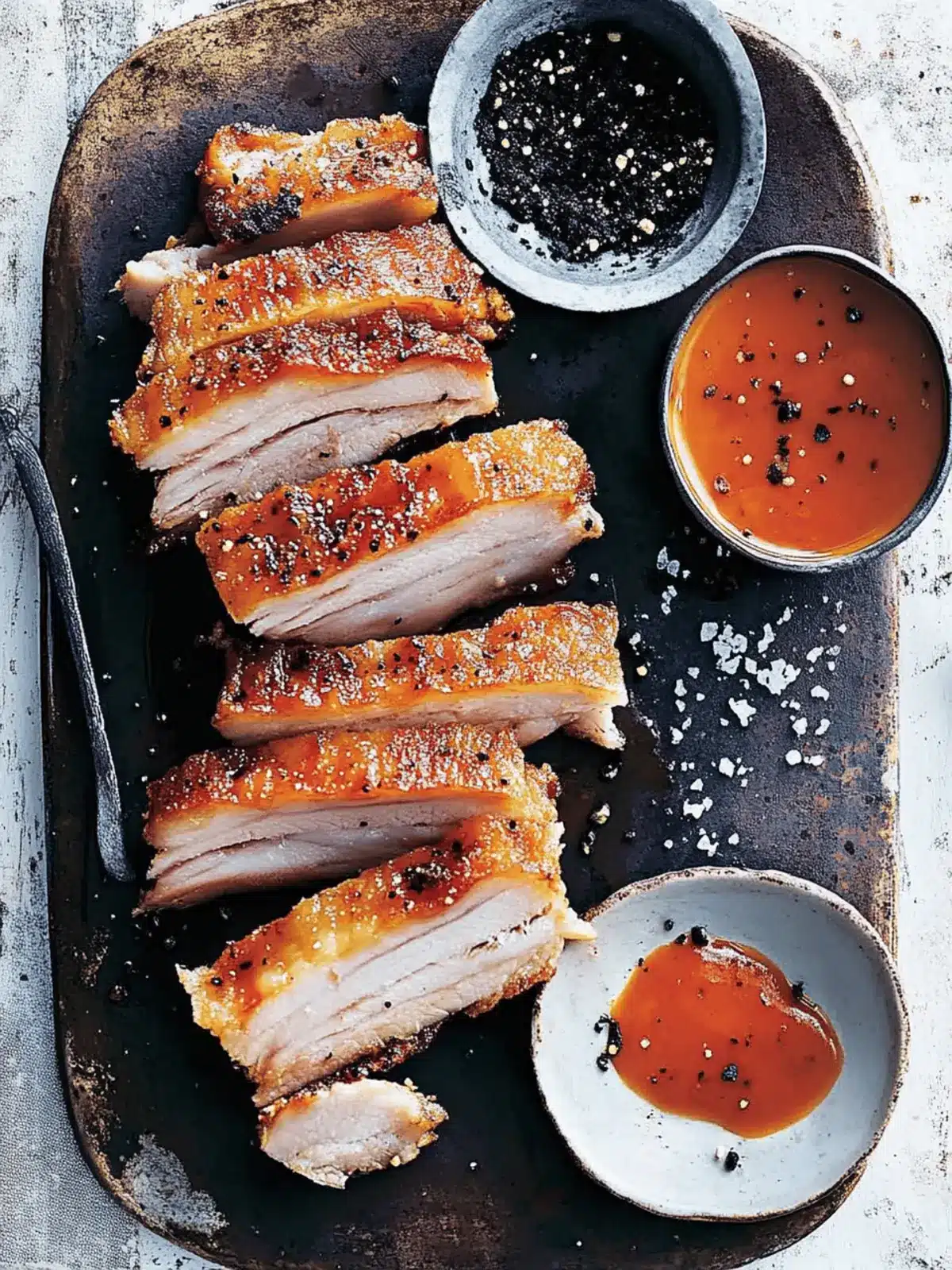 Crispy Pork Belly With Fennel Black Salt