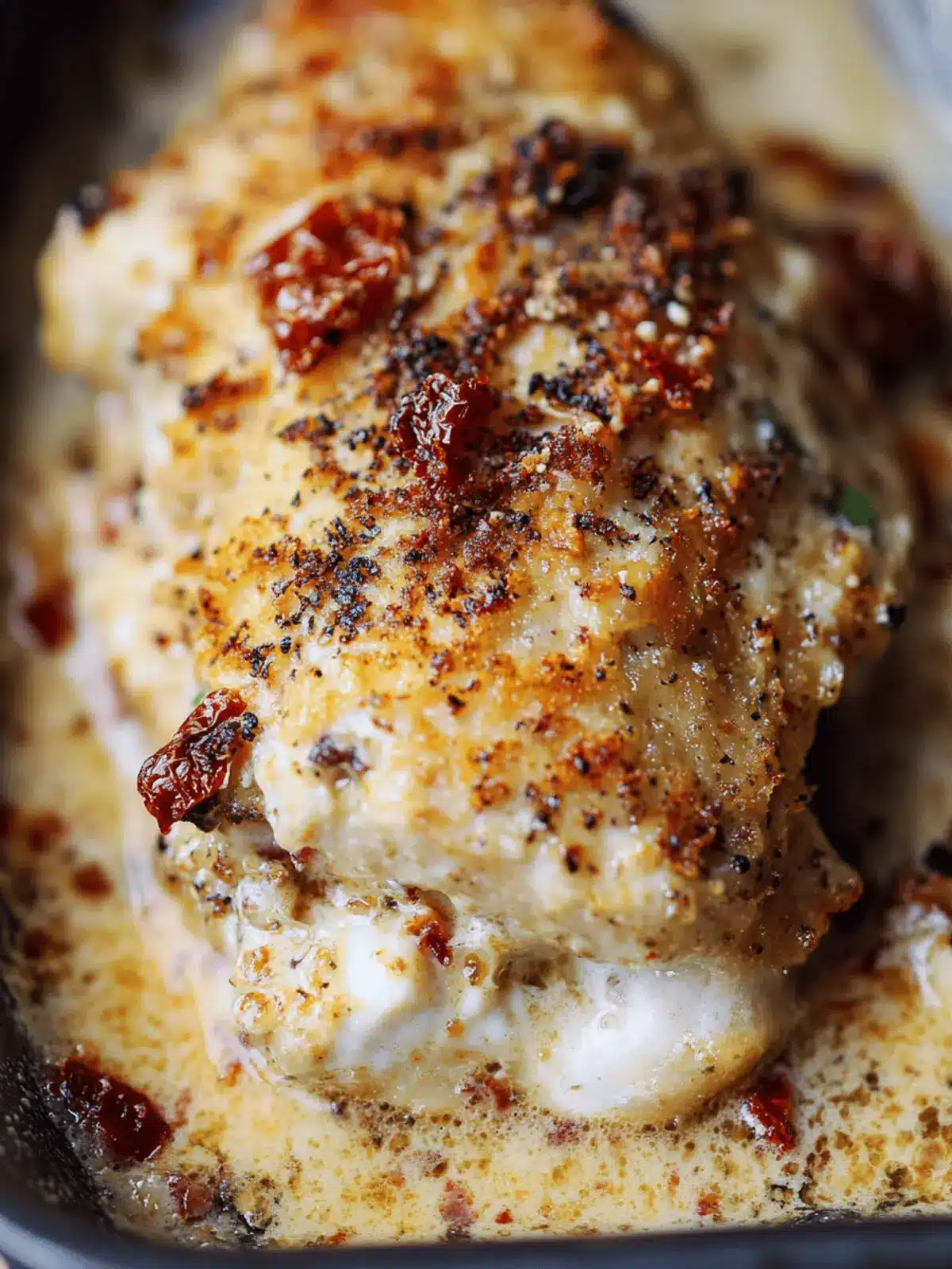 Crispy Chicken with Goat Cheese & Sun Dried Tomatoes