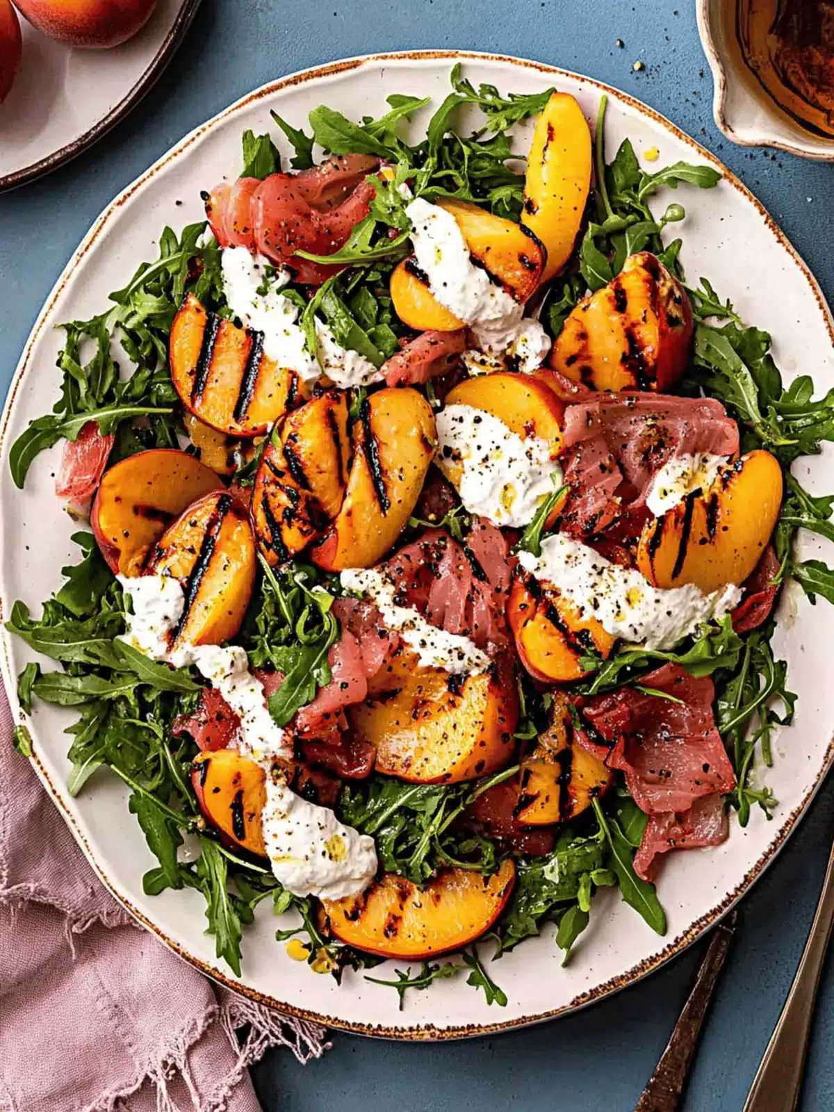 Grilled Peach Salad