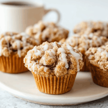 Coffee Cake Muffins with Cinnamon Swirl