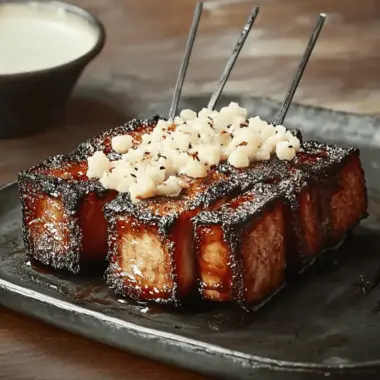 Beer And Soy Glazed Pork Belly