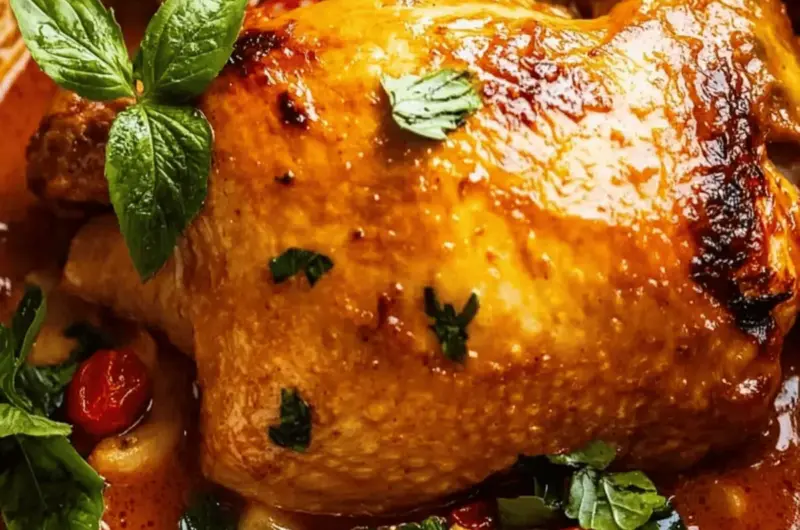 Thai Red Curry Pot Roast Chicken
