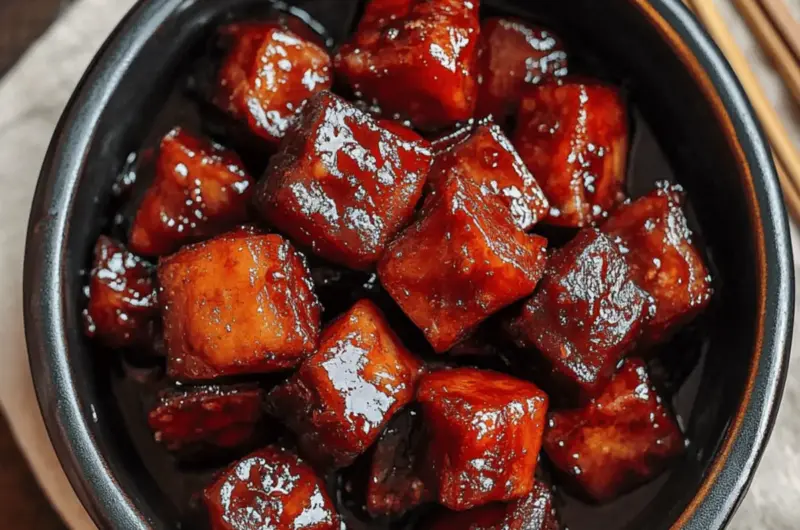Shanghai-Style Braised Pork Belly (Hong Shao Rou)