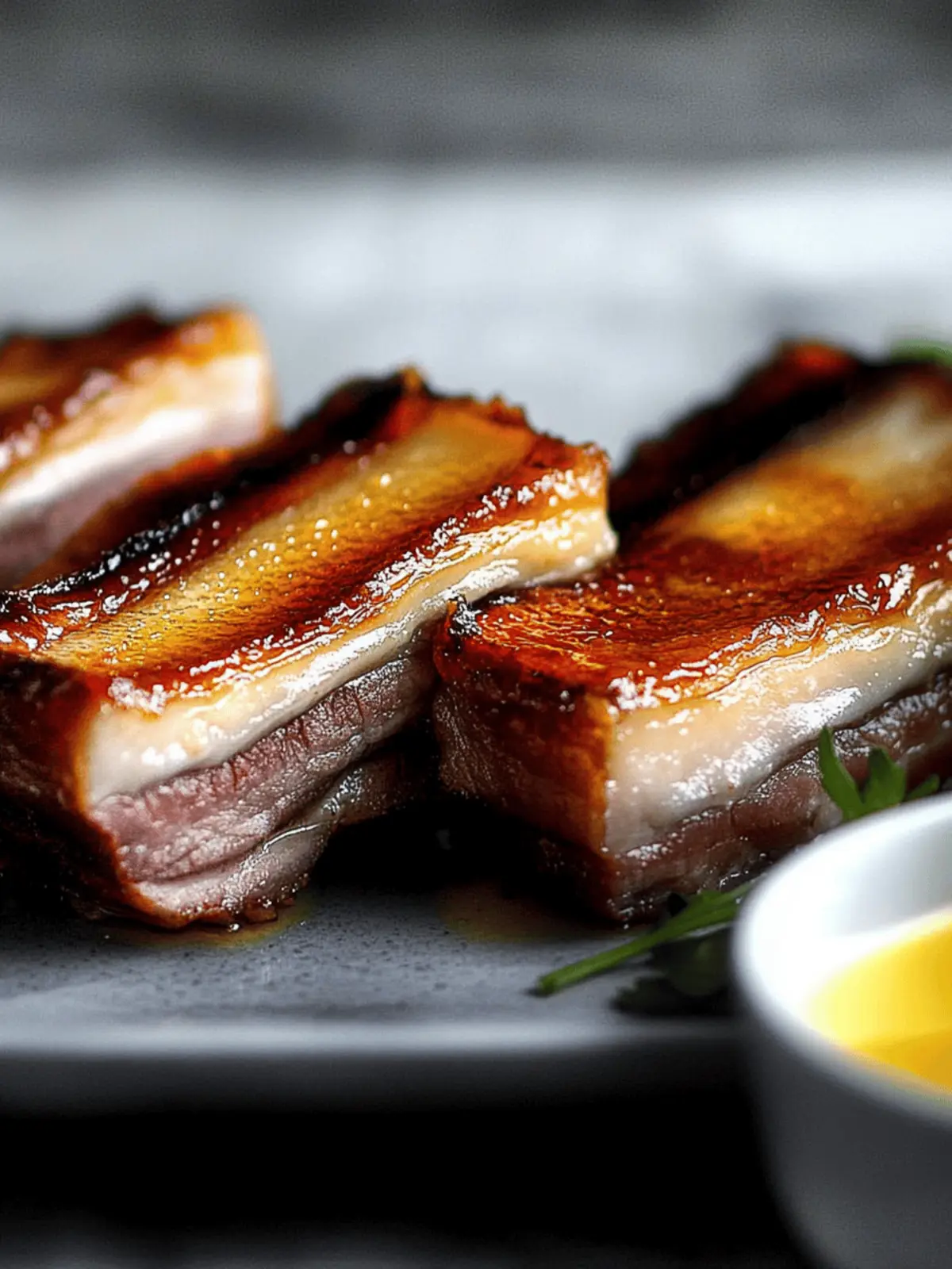 Crème Brûlée Pork Belly Confit: A Sweet & Savory Masterpiece