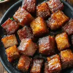 Maple Mustard Pork Belly Bites