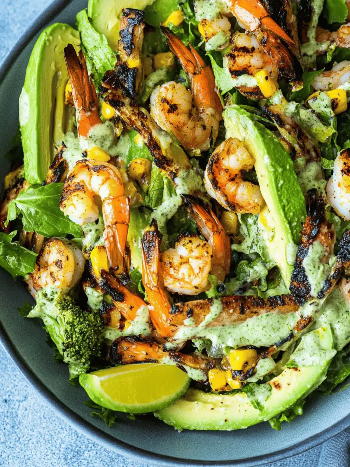 Grilled Shrimp Summer Salad