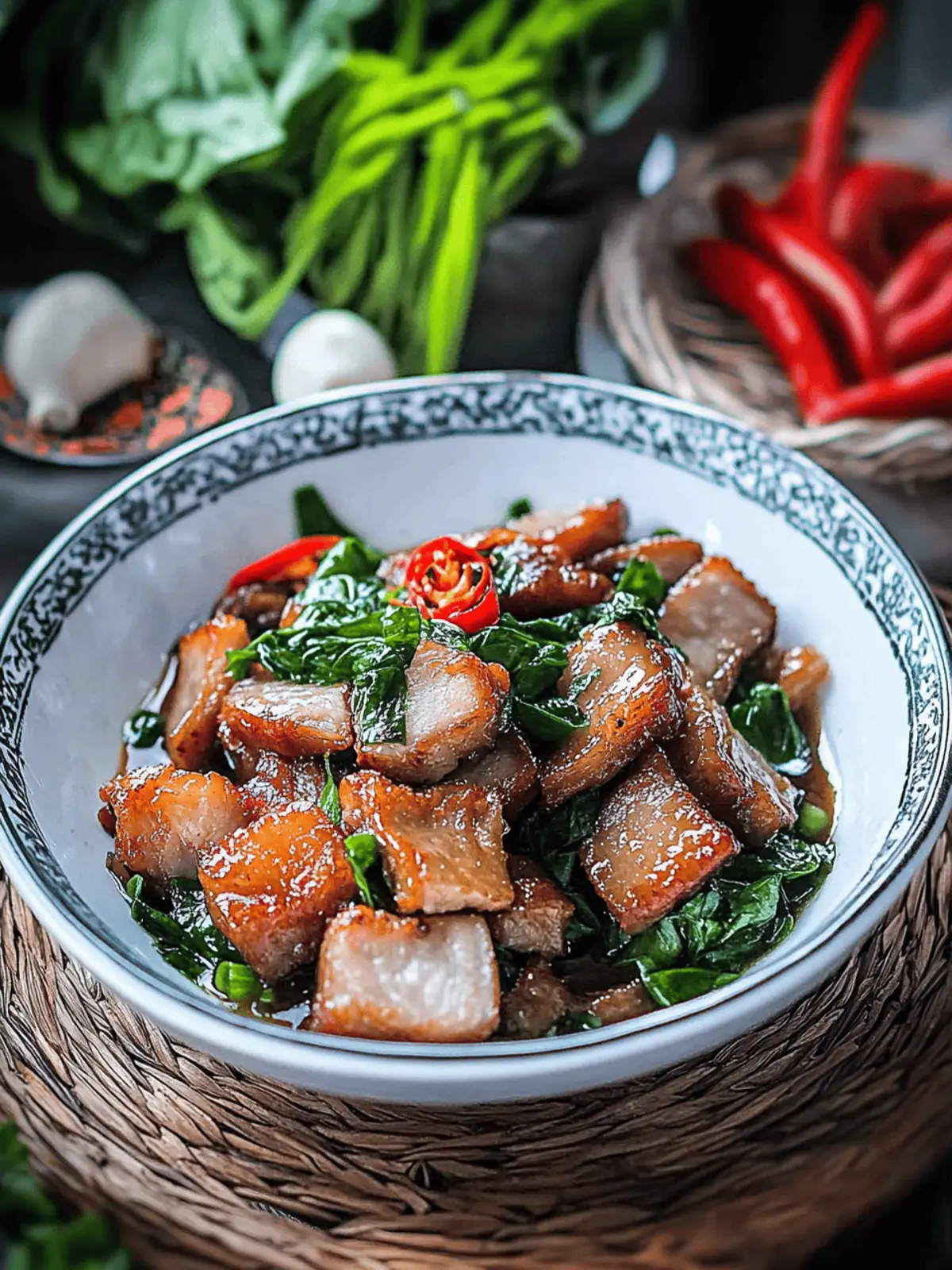Thai Basil Pork Belly