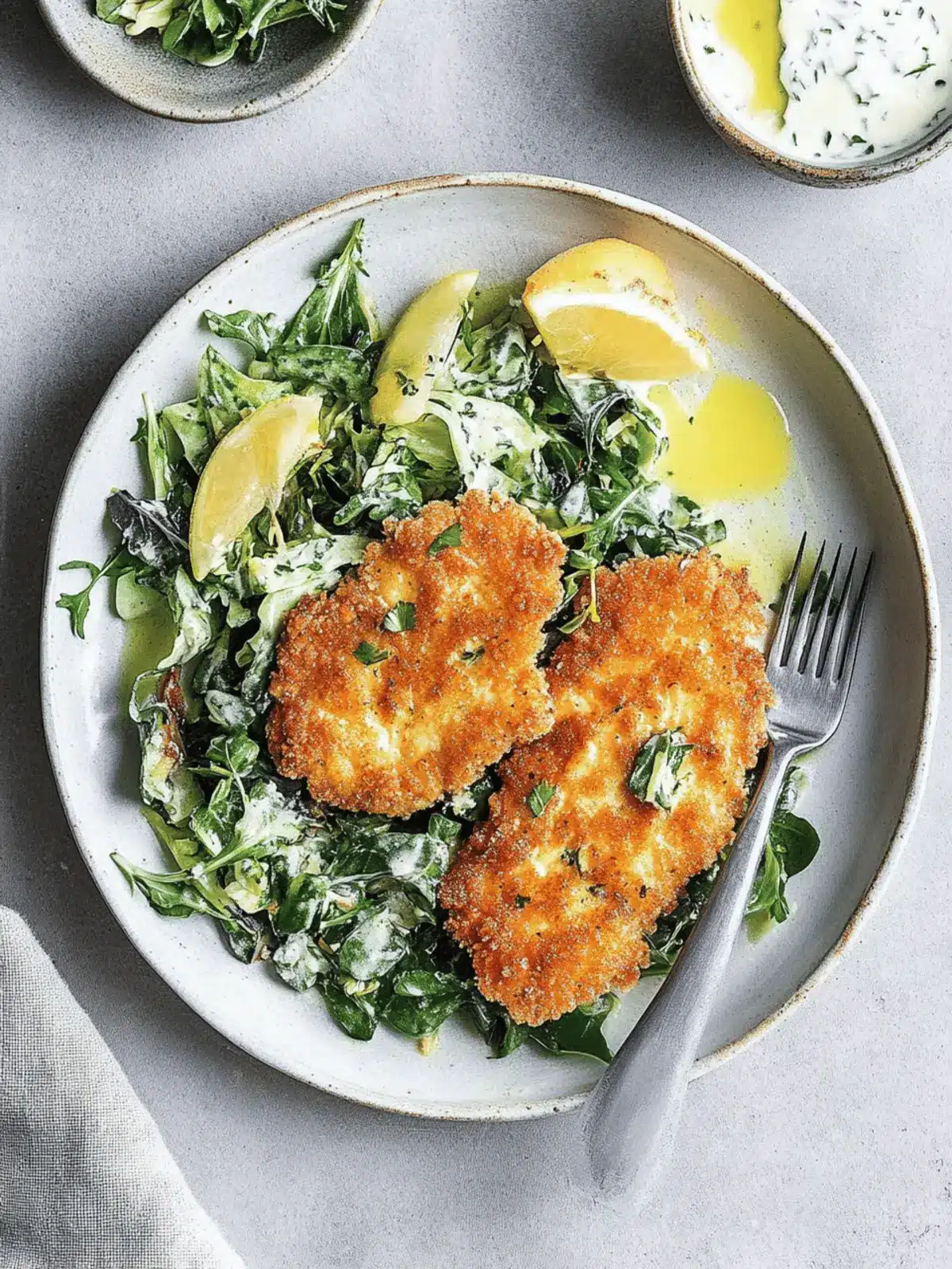 Crispy Chicken Schnitzel with Herb Salad for Easy Comfort Cooking
