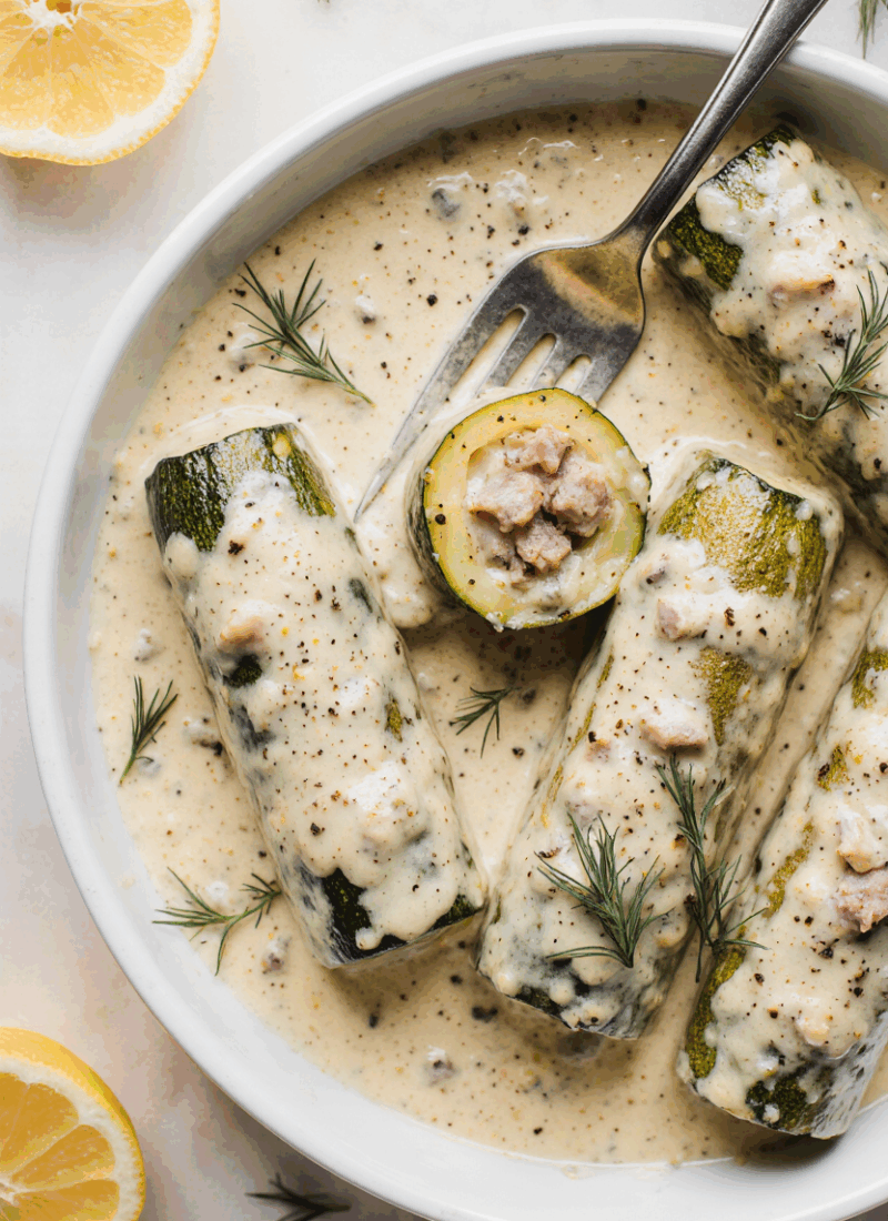 Greek Stuffed Zucchini Stew