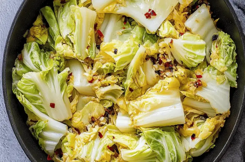 Japanese Cabbage with Soy & Mirin