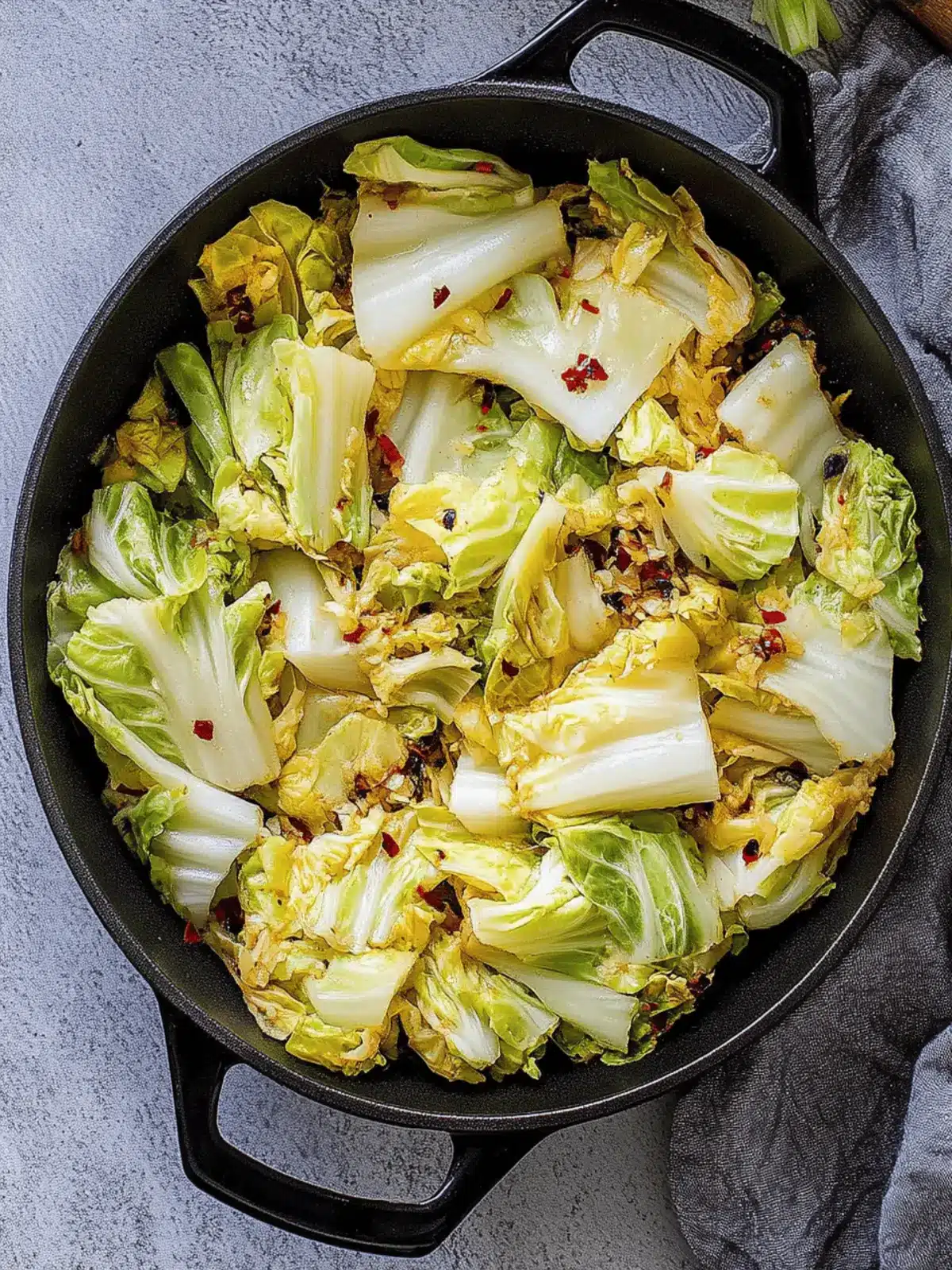 Japanese Cabbage with Soy & Mirin