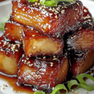 Caramelized Honey Glazed Pork Belly