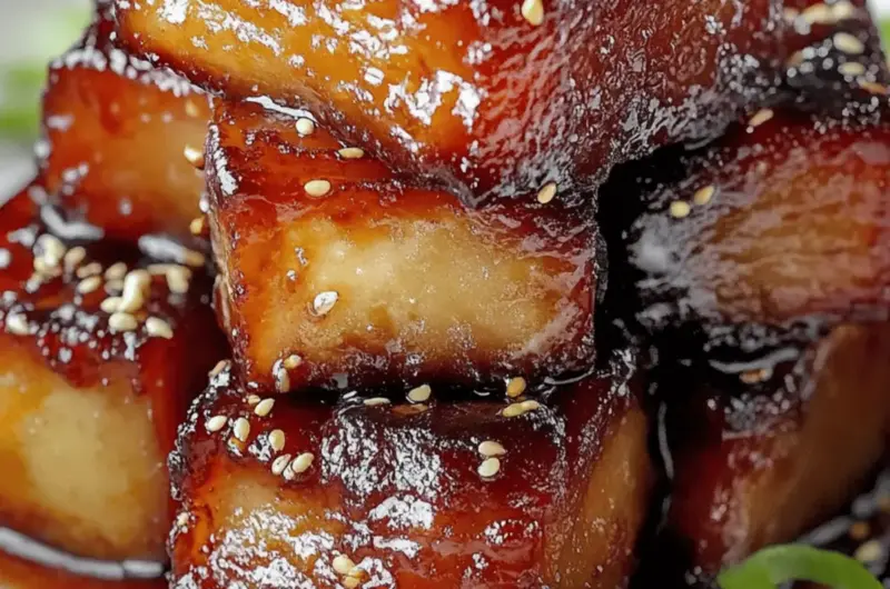 Caramelized Honey Glazed Pork Belly