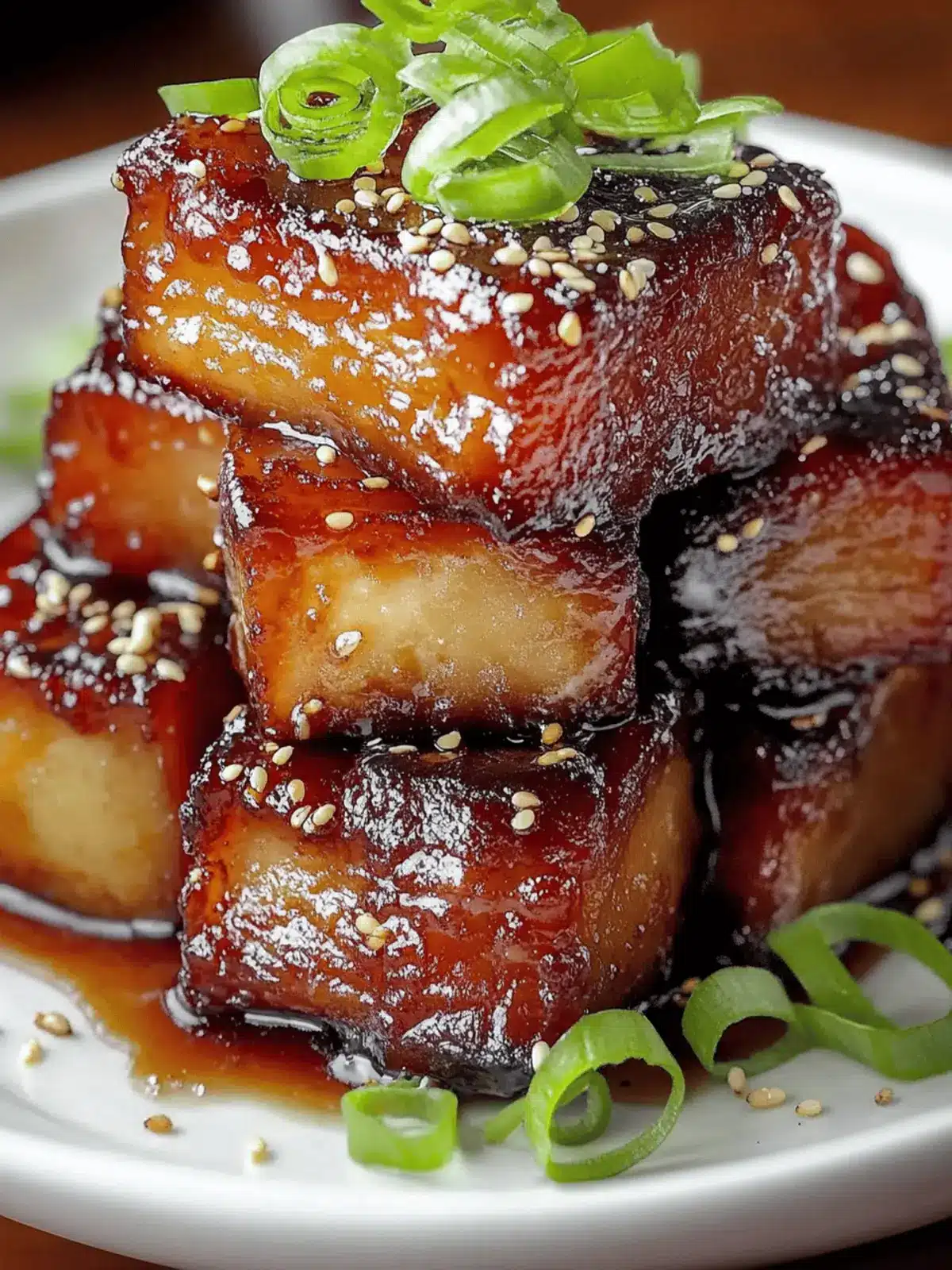Caramelized Honey Glazed Pork Belly