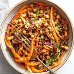 Carrot Salad with Aleppo Chickpeas & Date Vinaigrette