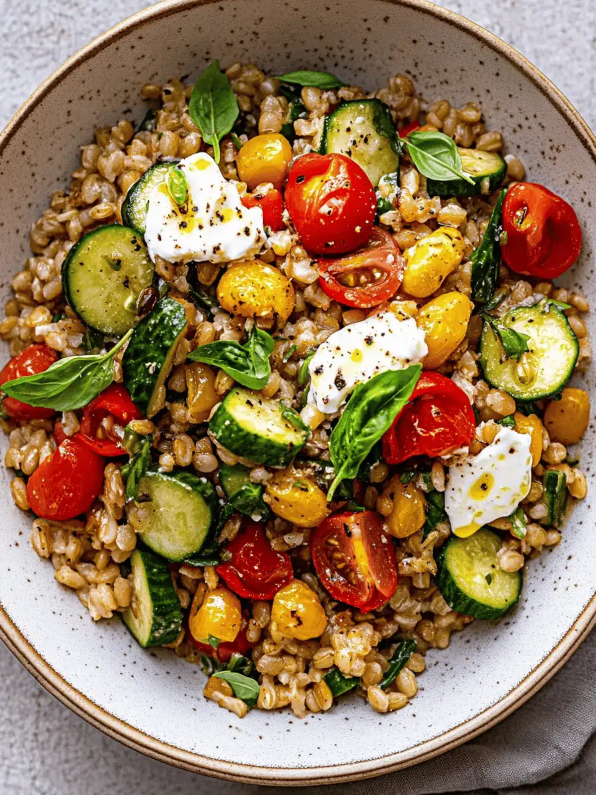 Barley Salad With Summer Vegetables
