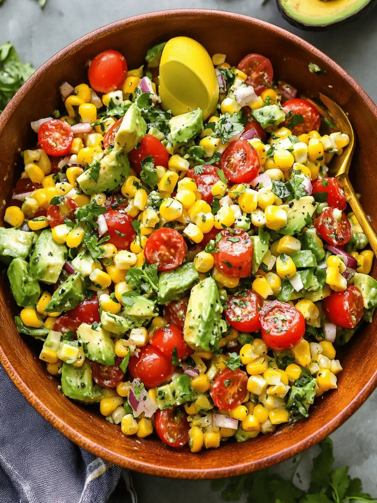 Summer Corn Salad with Avocado