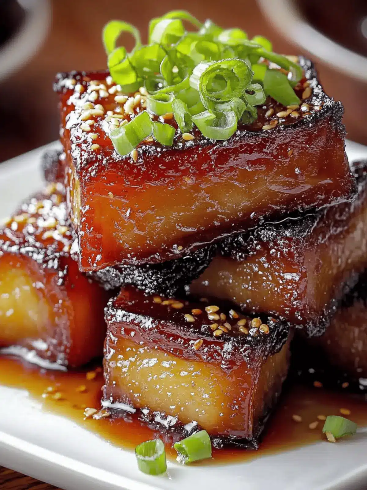 Caramelized Honey Glazed Pork Belly