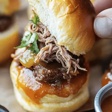 Shredded Beef Sliders