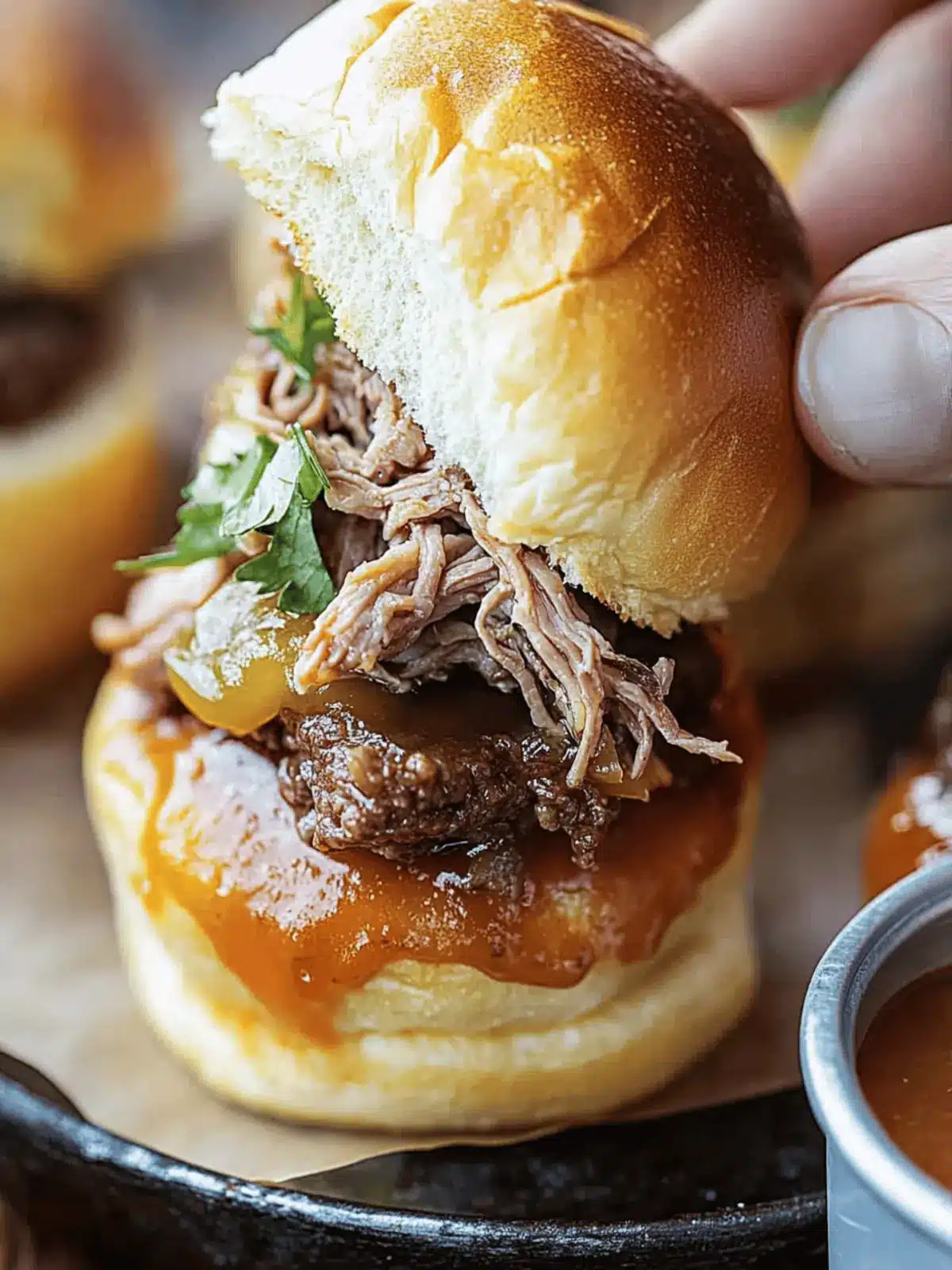 Shredded Beef Sliders