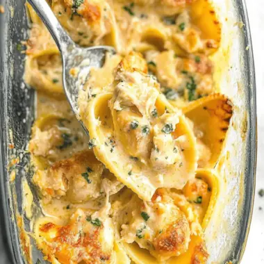 Chicken Scampi Stuffed Pasta Shells