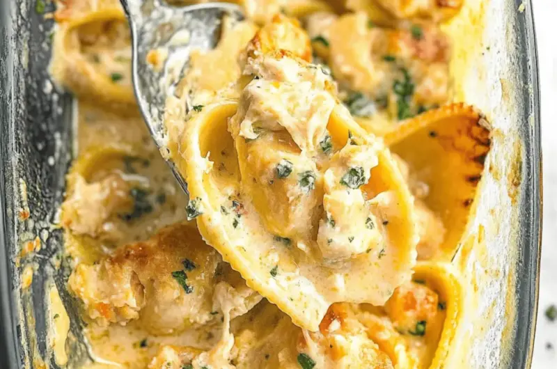Chicken Scampi Stuffed Pasta Shells
