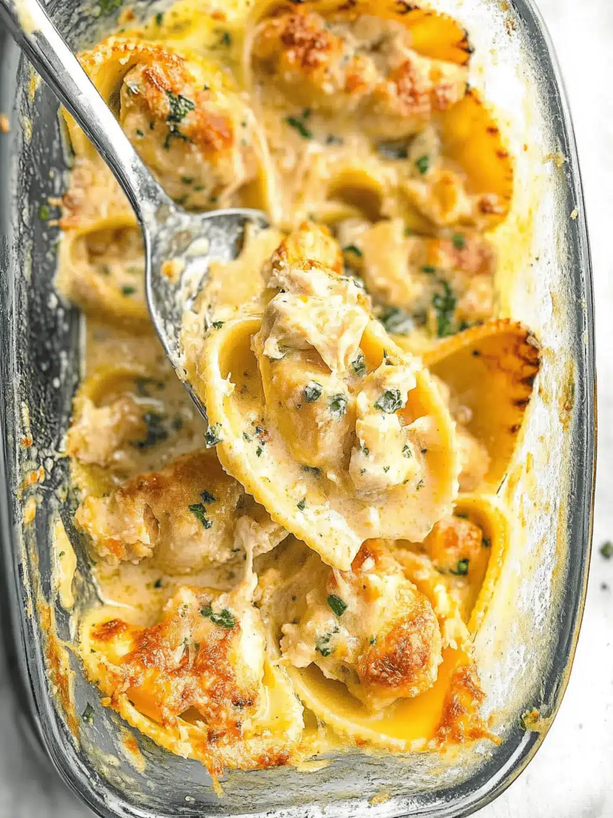 Chicken Scampi Stuffed Pasta Shells