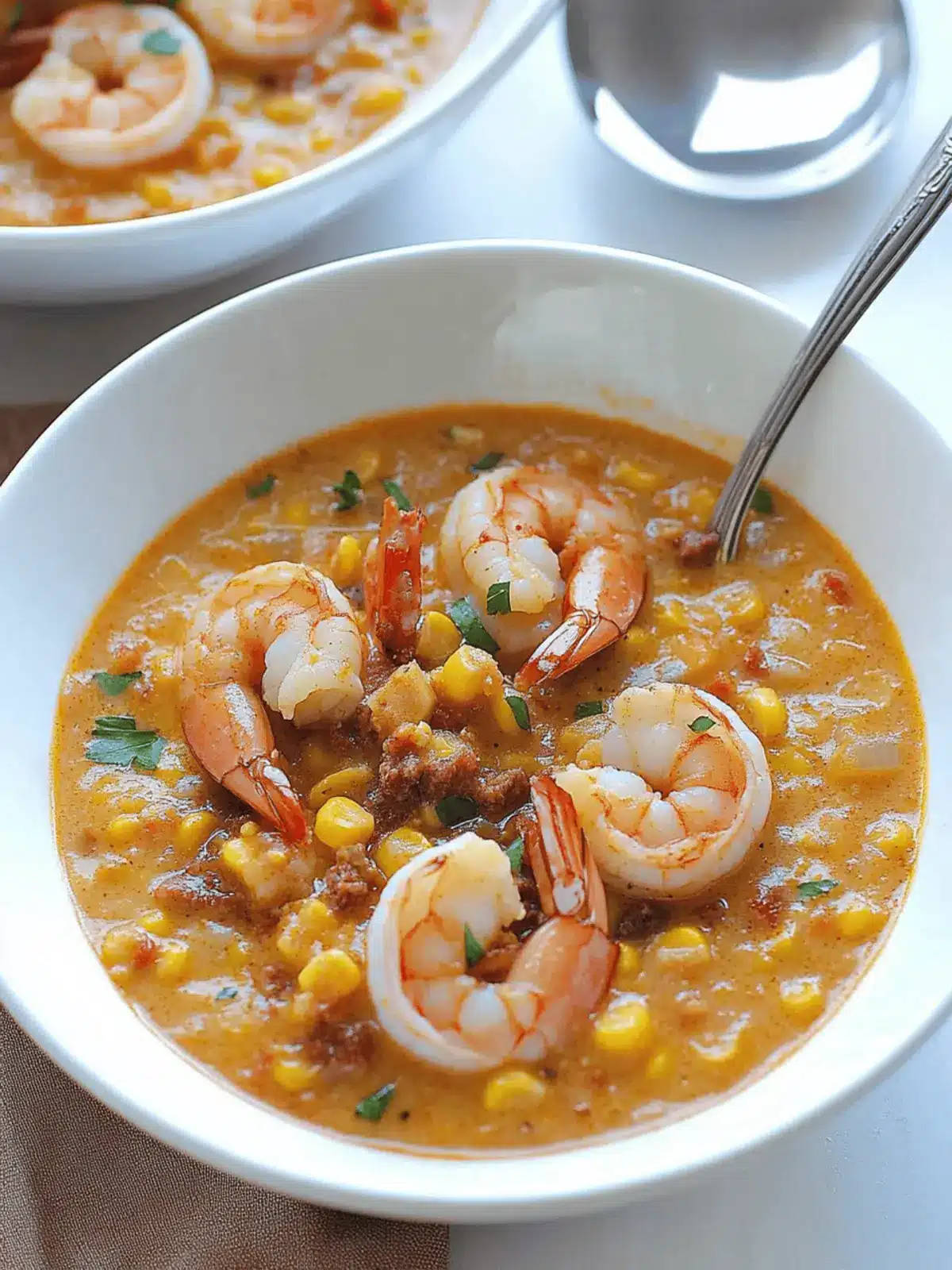 Smoky Corn Chowder with Shrimp
