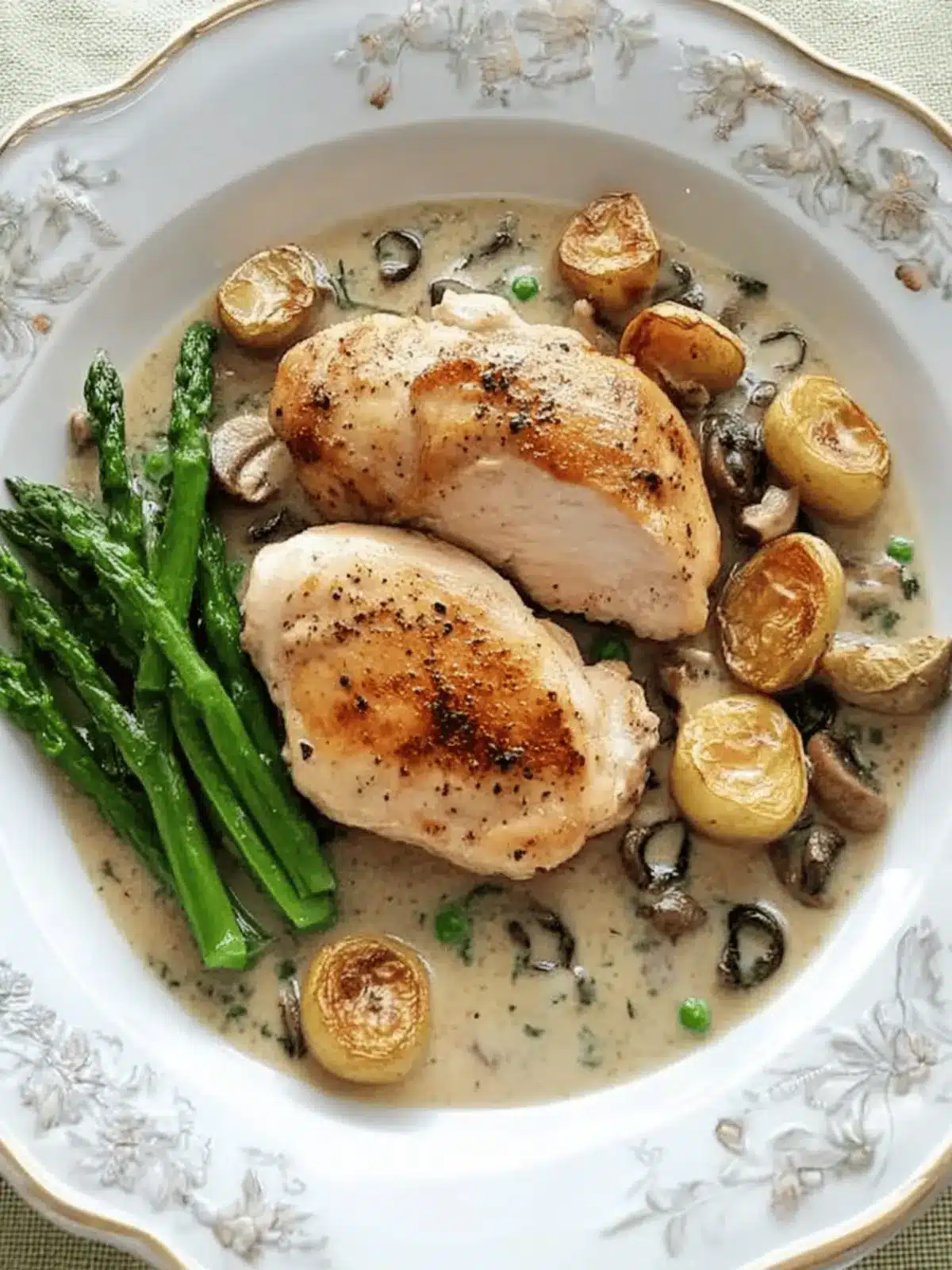 Sautéed Chicken in Riesling Sauce