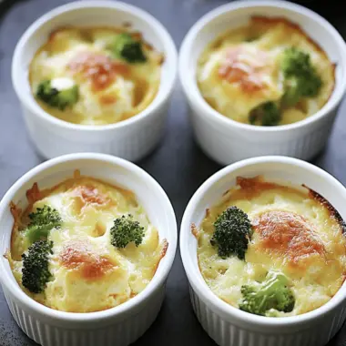 Overnight Mini Baked Egg Casseroles