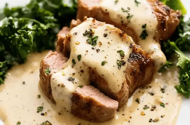 Pork Tenderloin with Creamy Mustard Sauce