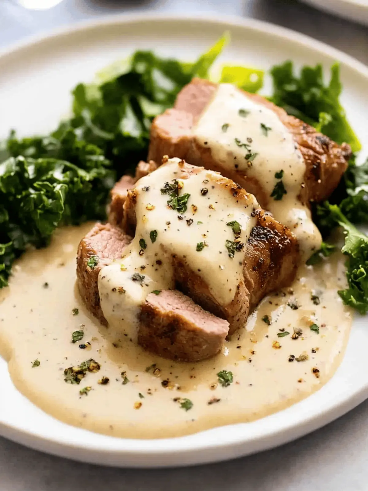 Pork Tenderloin with Creamy Mustard Sauce