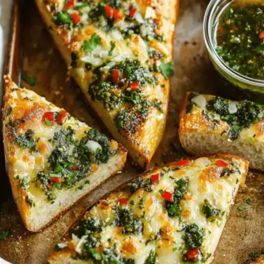 Chimichurri Garlic Bread