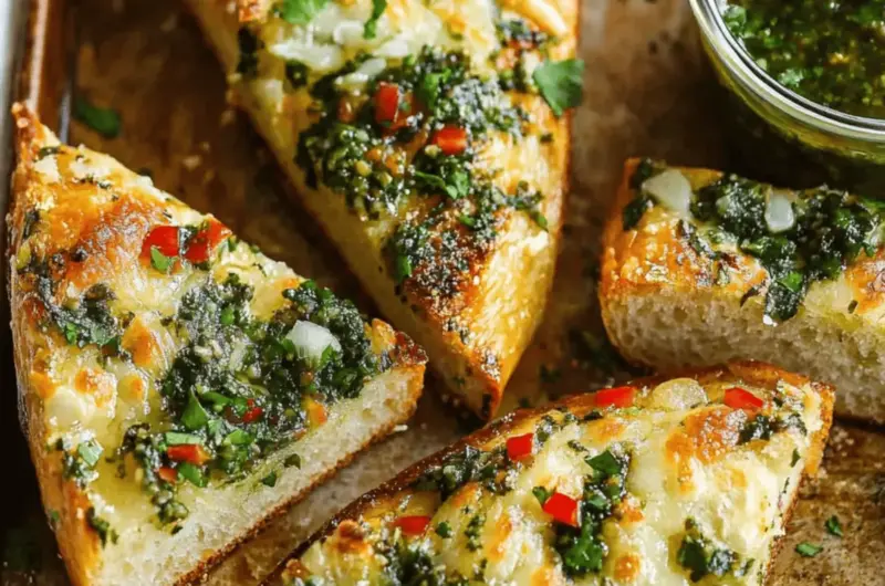 Chimichurri Garlic Bread