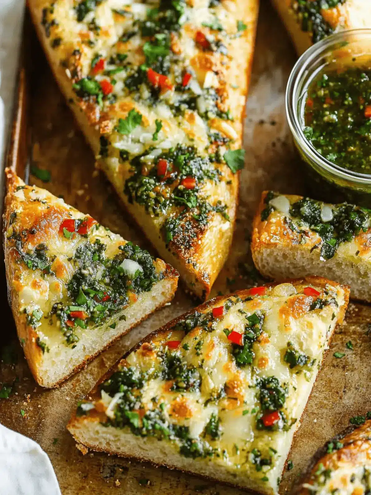 Chimichurri Garlic Bread