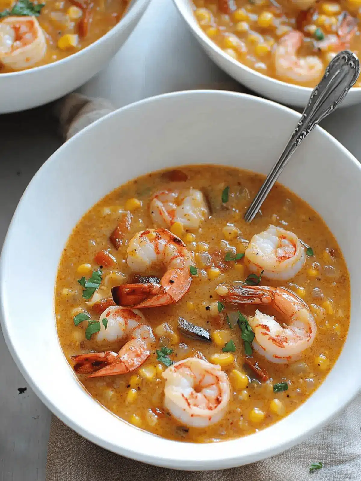 Smoky Corn Chowder with Shrimp