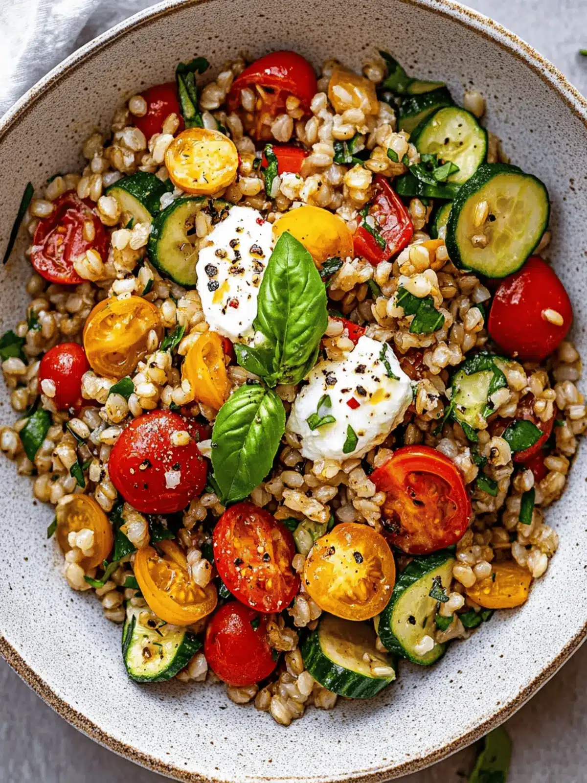 Barley Salad With Summer Vegetables