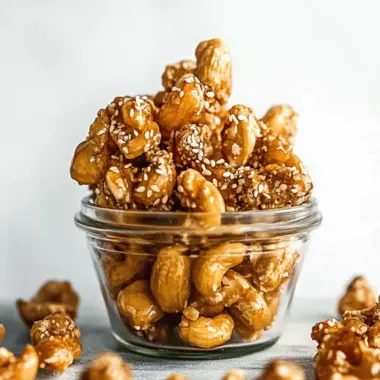 Sweet & Salty Sesame Honey Roasted Cashews