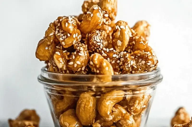 Sweet & Salty Sesame Honey Roasted Cashews
